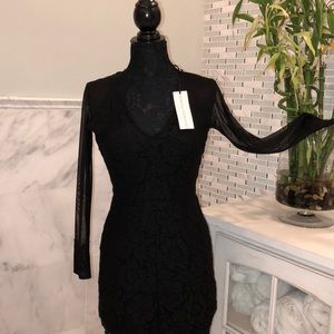 Black cocktail dress
